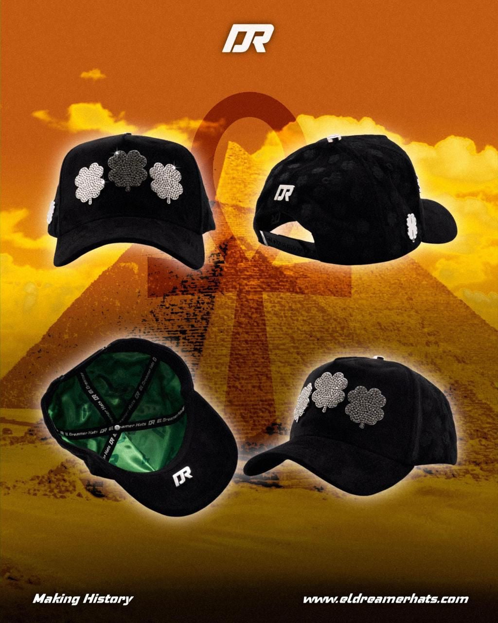 EL DREAMER HATS “CLOVER SILVER”